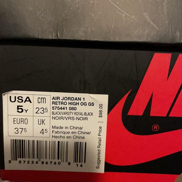 💙 Air Jordan Retro 1 Royal /black - Picture 8 of 8